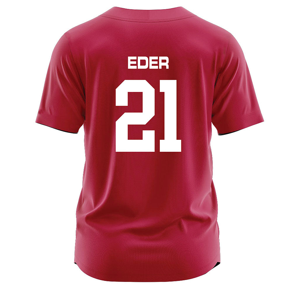 CWU - NCAA Softball : Joelie Eder - Crimson Jersey-1