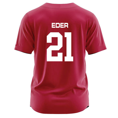 CWU - NCAA Softball : Joelie Eder - Crimson Jersey-1