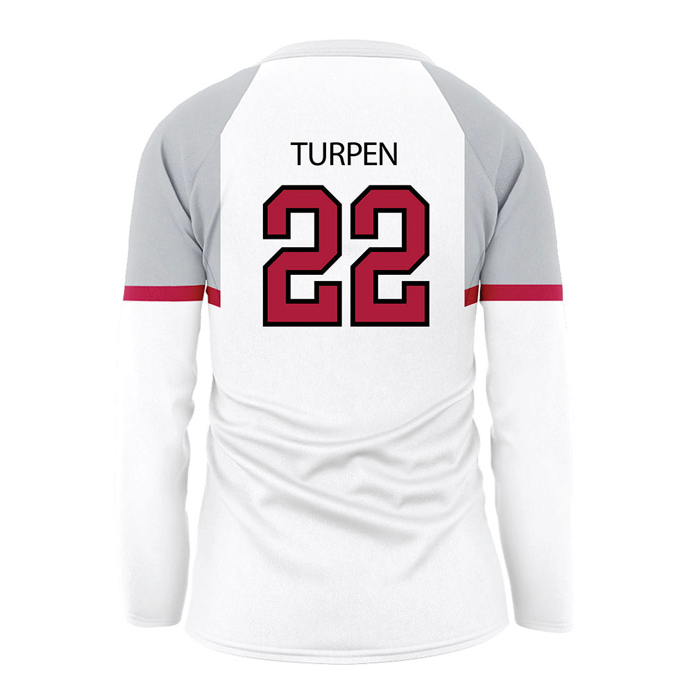 CWU - NCAA Softball : Lizzy Turpen - White Volleyball Jersey-1