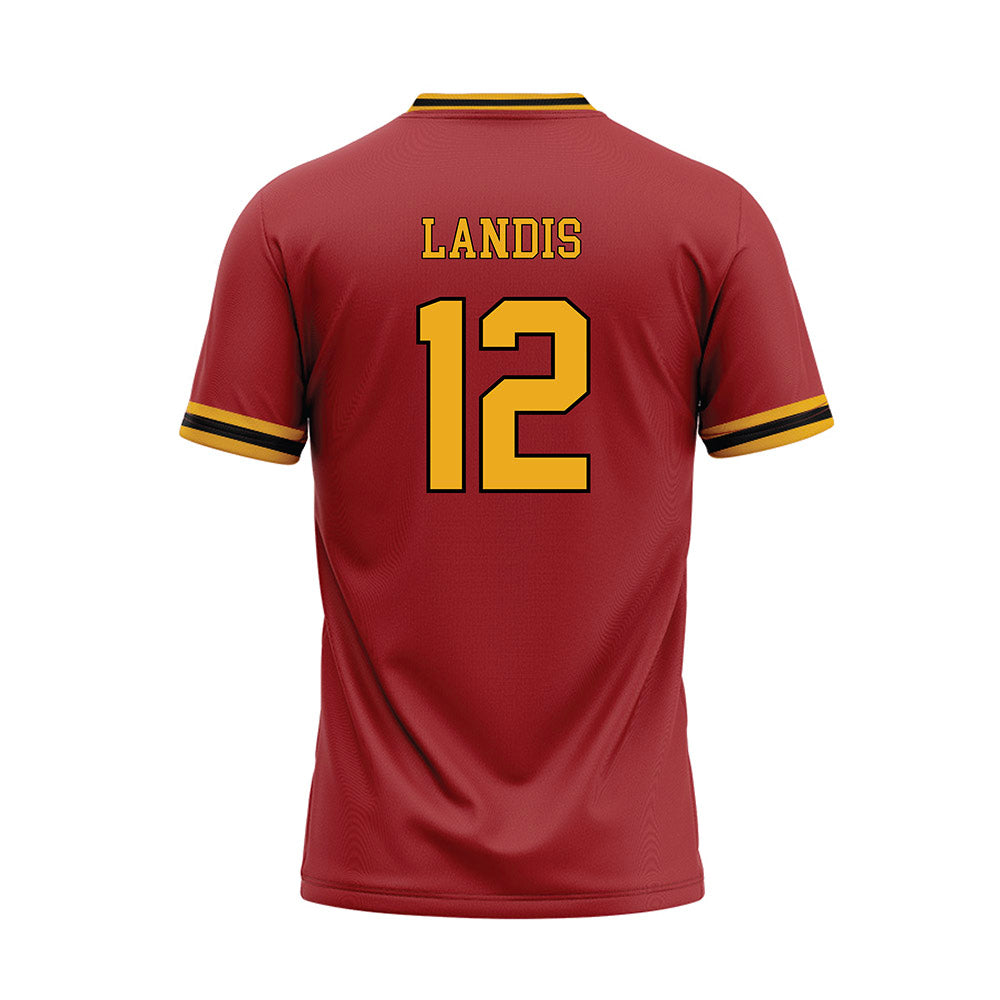UMSL - NCAA Baseball : Ethan Landis - red Baseball Jersey-1