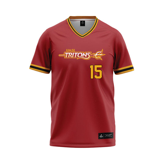 undefined - NCAA Baseball : Jimi Oguntuase - red Baseball Jersey-0