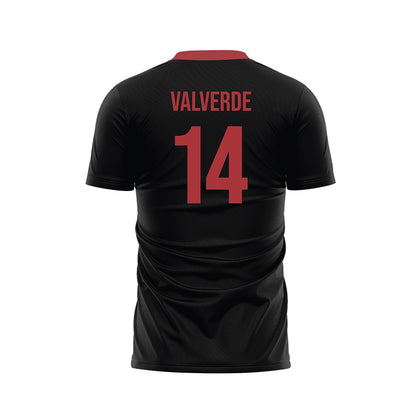 UMSL - NCAA Men's Soccer : Isaac Valverde - Black Soccer Jersey-1