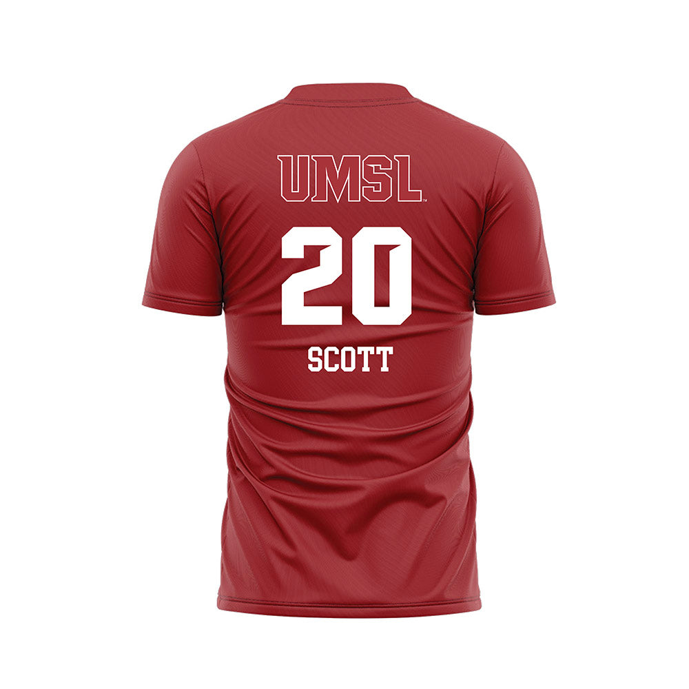 undefined - NCAA Women's Soccer : Natalie Scott - Red Soccer Jersey-1