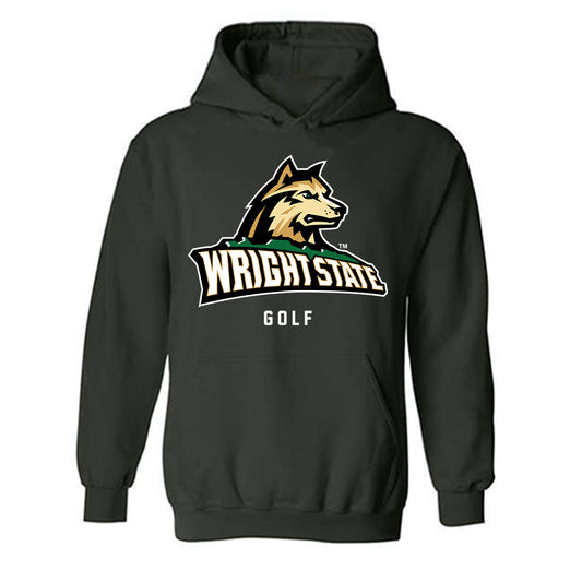 Wright State - NCAA Men's Golf : Brian Burkett - Hooded Sweatshirt-0