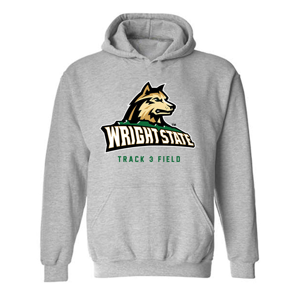 Wright State - NCAA Men's Track & Field : Huery Reed - Hooded Sweatshirt-0