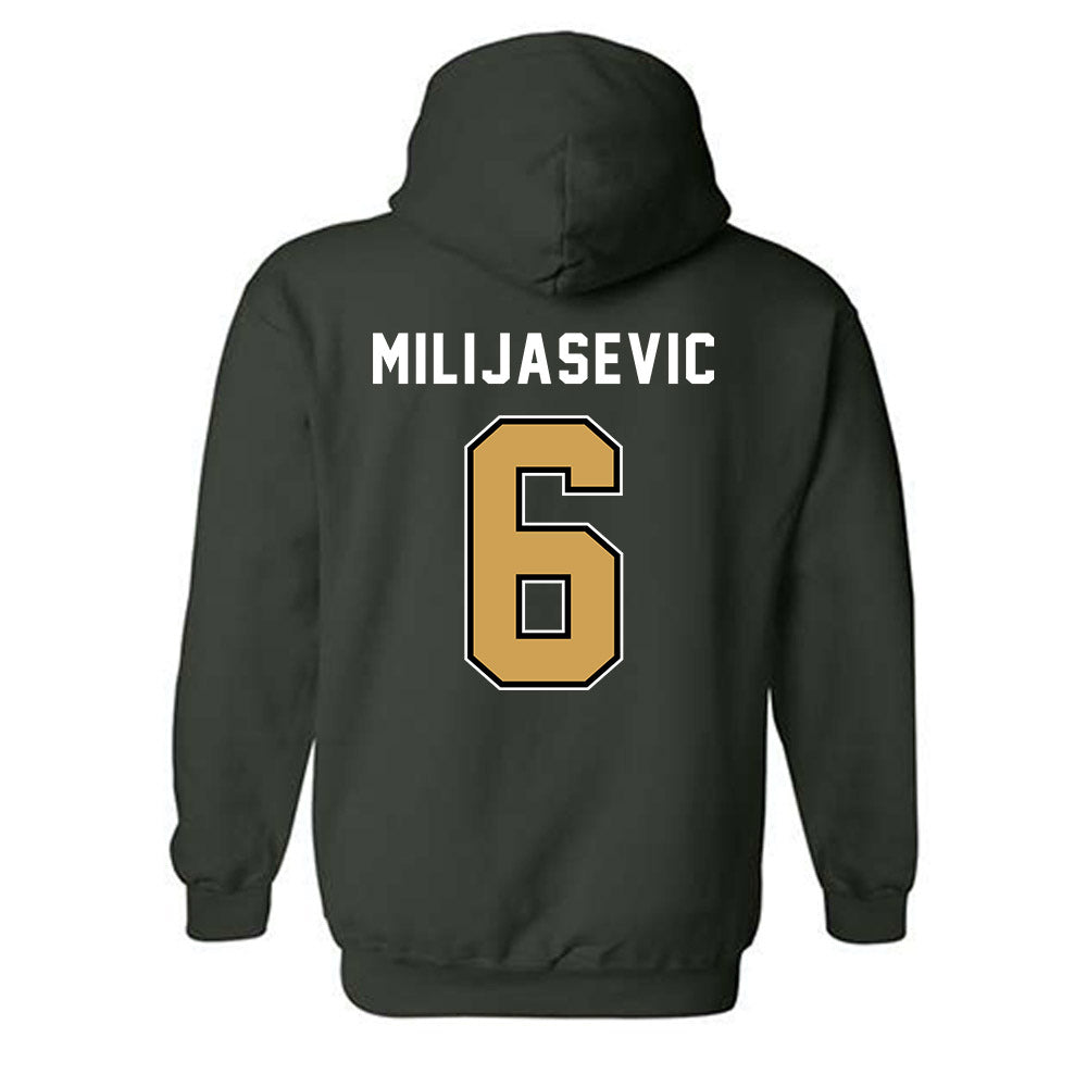 Wright State - NCAA Men's Basketball : Ilija Milijasevic - Hooded Sweatshirt-1