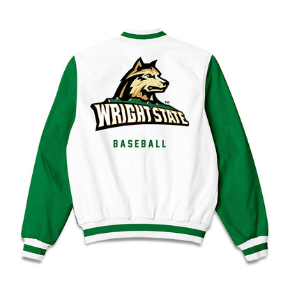 Wright State - NCAA Baseball : Keegan Holmstrom - Bomber Jacket-1