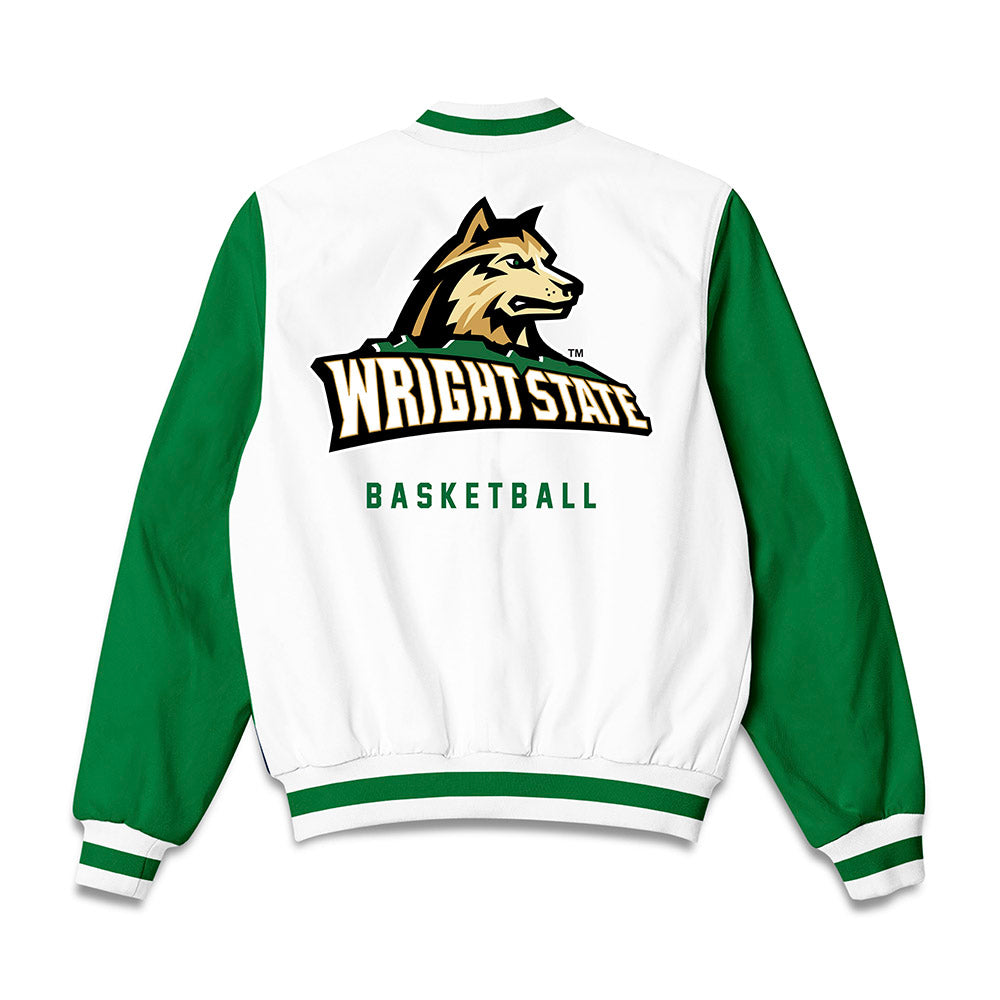 Wright State - NCAA Men's Basketball : Ilija Milijasevic - Bomber Jacket-1