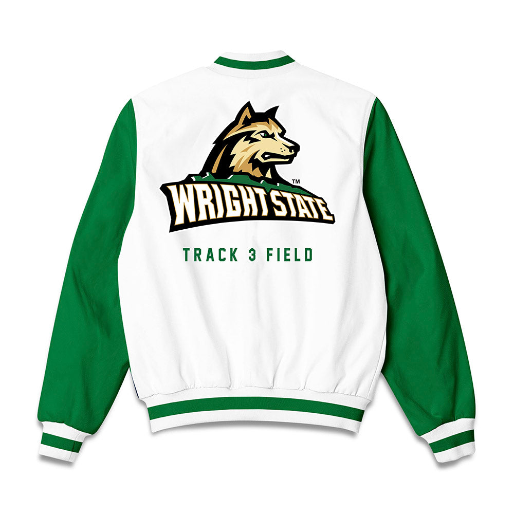 Wright State - NCAA Men's Track & Field : Wyatt Medure - Bomber Jacket-1