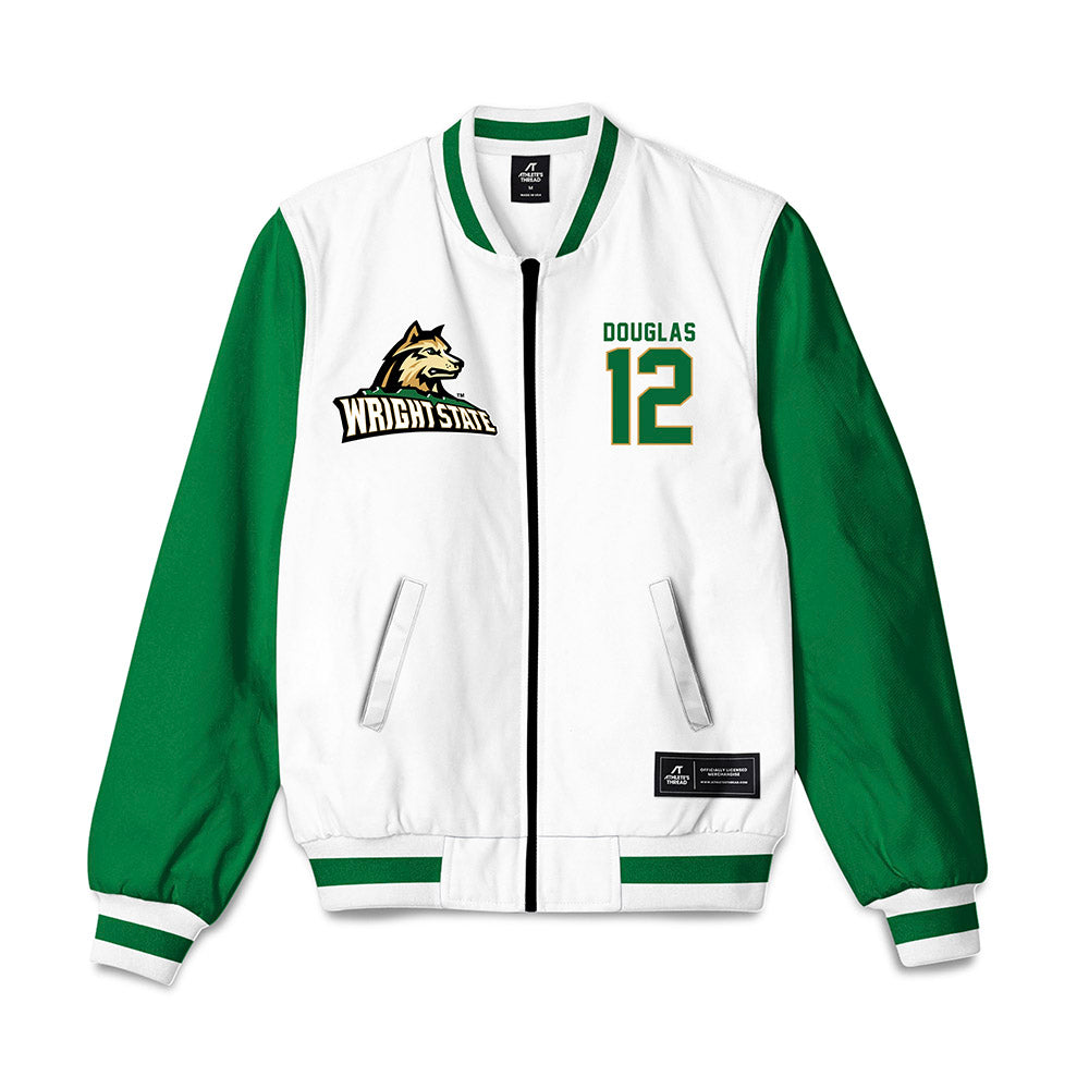 Wright State - NCAA Men's Basketball : PJ Douglas - Bomber Jacket-0