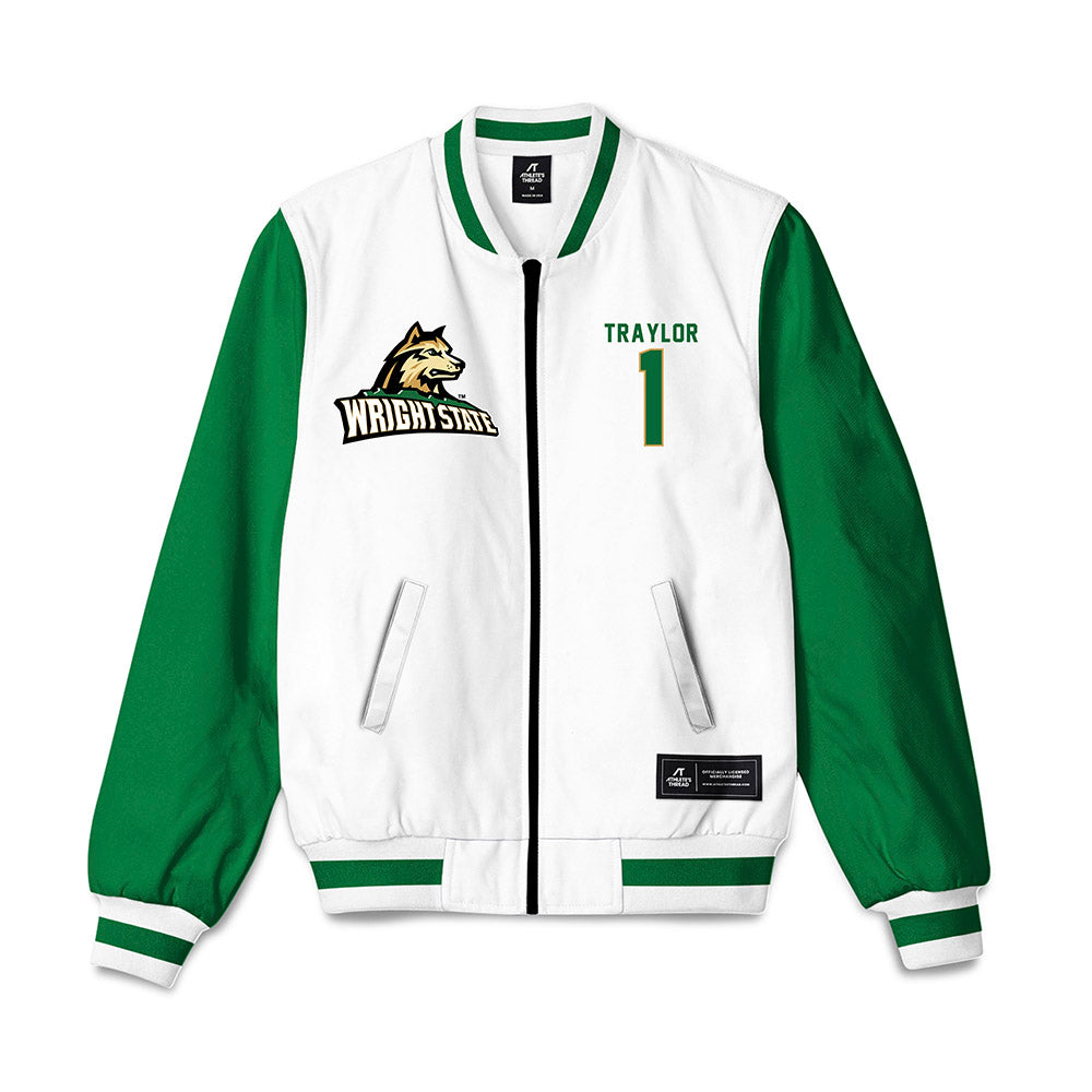 Wright State - NCAA Men's Basketball : Chadlyn Traylor - Bomber Jacket-0