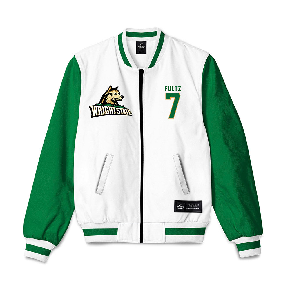 Wright State - NCAA Baseball : Patrick Fultz - Bomber Jacket-0