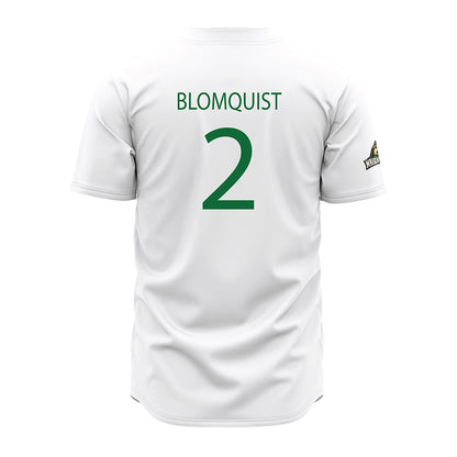 Wright State - NCAA Baseball : Braylen Blomquist - White Jersey-1