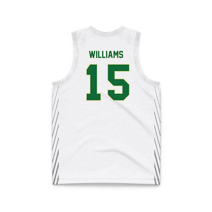 Wright State - NCAA Men's Basketball : Isaiah-Michael Williams - White Basketball Jersey-1