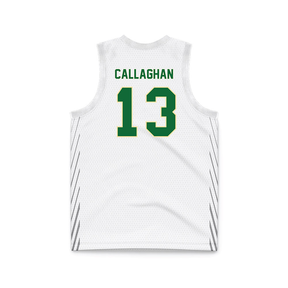 Wright State - NCAA Men's Basketball : Solomon Callaghan - White Basketball Jersey-1