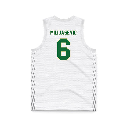 Wright State - NCAA Men's Basketball : Ilija Milijasevic - White Basketball Jersey-1
