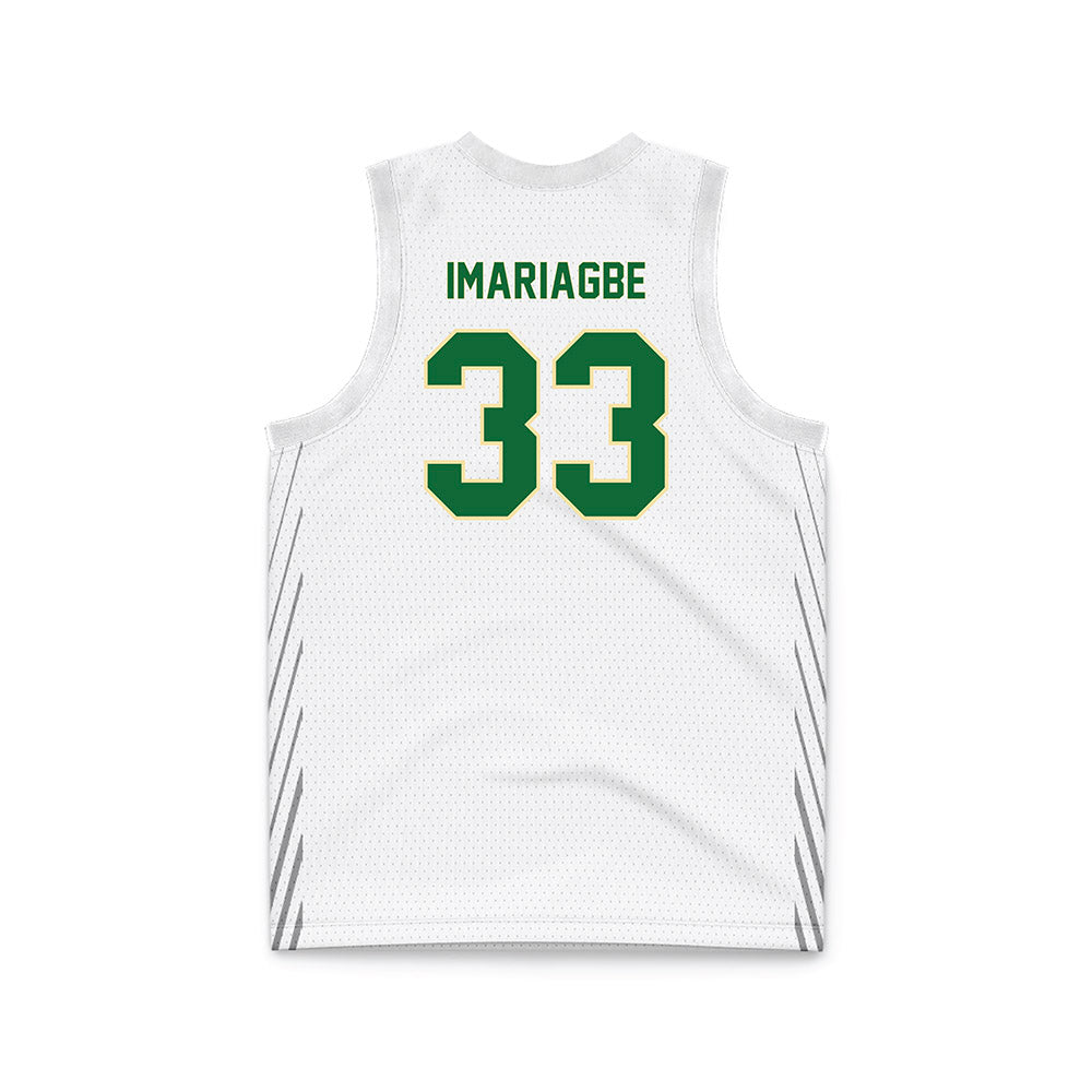 Wright State - NCAA Men's Basketball : Michael Imariagbe - White Basketball Jersey-1