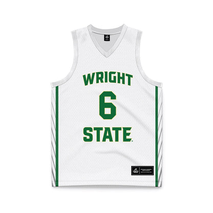 Wright State - NCAA Men's Basketball : Ilija Milijasevic - White Basketball Jersey-0