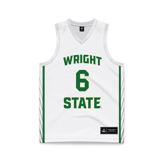 Wright State - NCAA Men's Basketball : Ilija Milijasevic - White Basketball Jersey-0