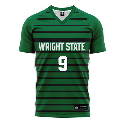 Wright State - NCAA Men's Soccer : Keiji Nakazawa - Green Soccer Jersey-0