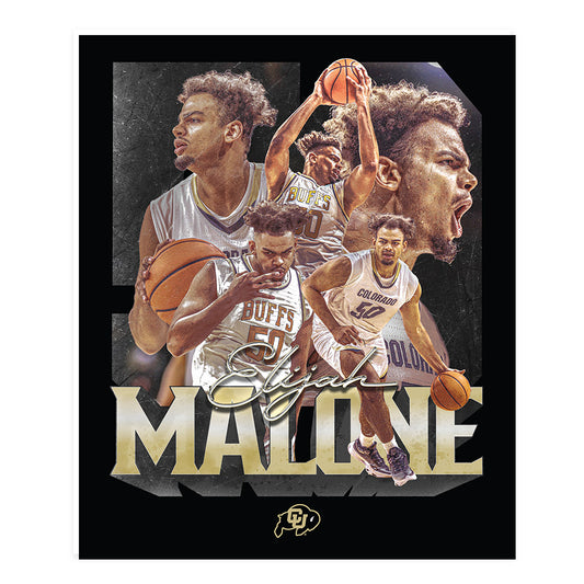 Colorado - NCAA Men's Basketball : Elijah Malone - Player Collage Poster 20x24-0