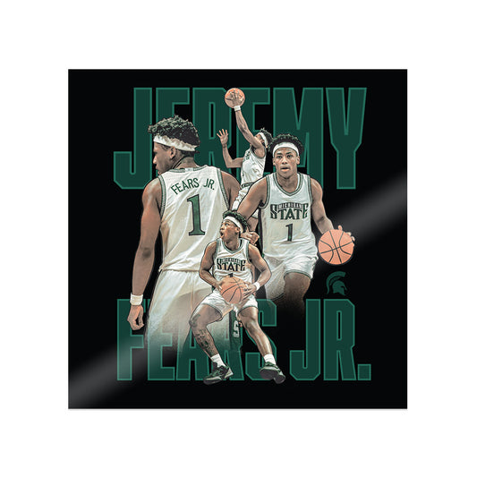 Michigan State - NCAA Men's Basketball : Jeremy Fears - Sticker-0