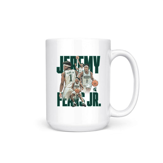 Michigan State - NCAA Men's Basketball : Jeremy Fears - Coffee Mug-0