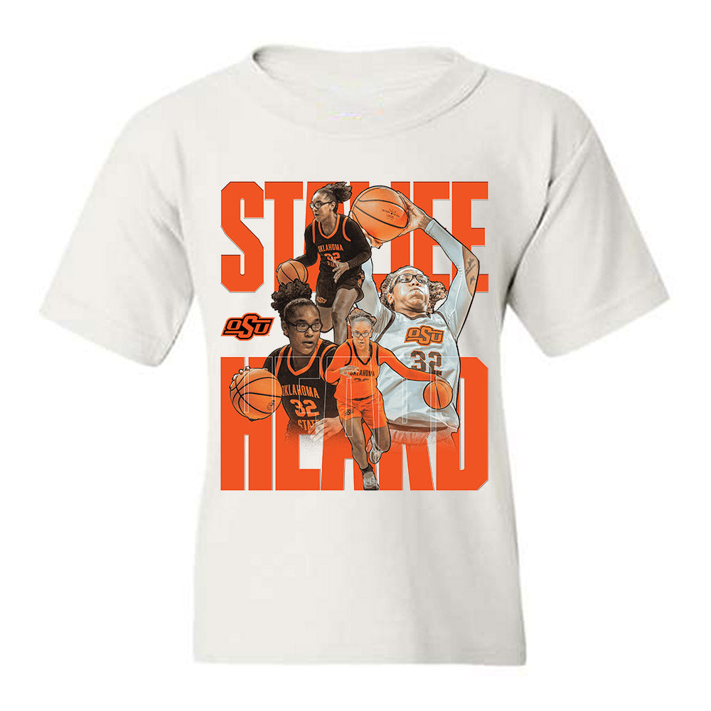 Oklahoma State - NCAA Women's Basketball : Stailee Heard - Player Collage Youth T-Shirt-0