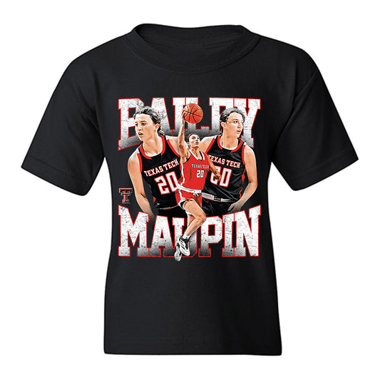 Texas Tech - NCAA Women's Basketball : Bailey Maupin - Collage Youth T-Shirt-0