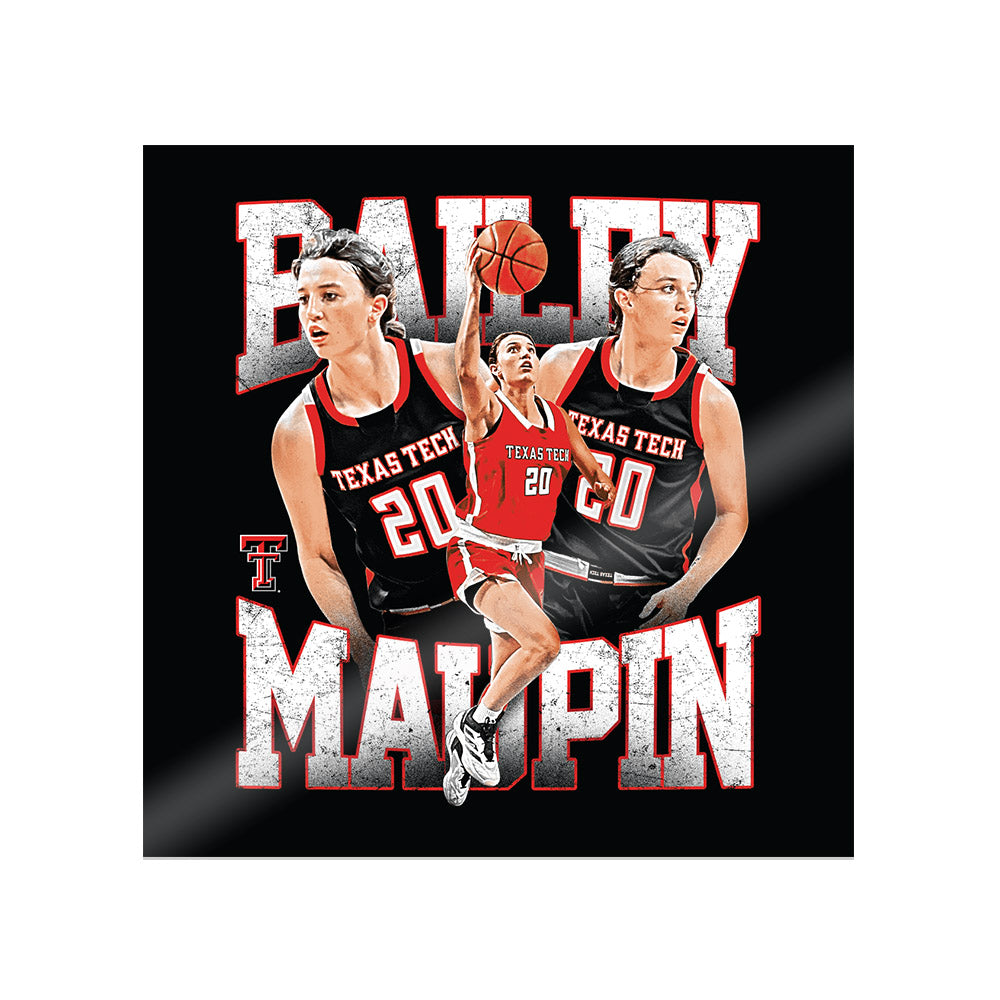 Texas Tech - NCAA Women's Basketball : Bailey Maupin - Collage Sticker-0