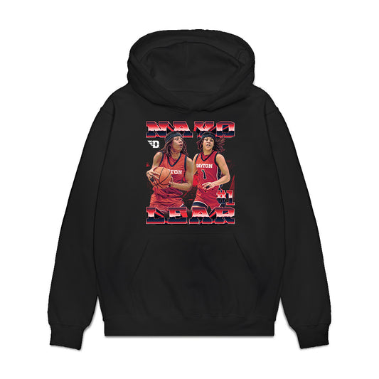 Dayton - NCAA Women's Basketball : Nayo Lear - Collage Premium Hooded Sweatshirt-0