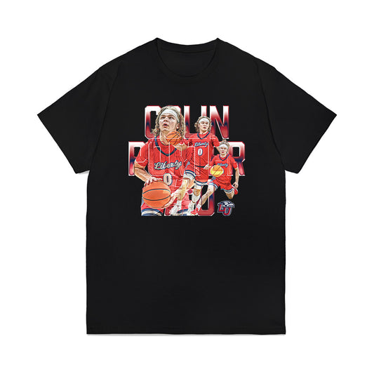 Liberty - NCAA Men's Basketball : Colin Porter - Collage Premium T-Shirt-0
