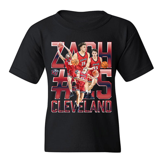 Liberty - NCAA Men's Basketball : Zach Cleveland - Collage Youth T-Shirt-0
