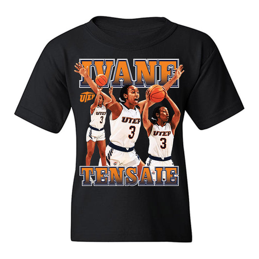 UTEP - NCAA Women's Basketball : Ivane Tensaie - Collage Youth T-Shirt-0