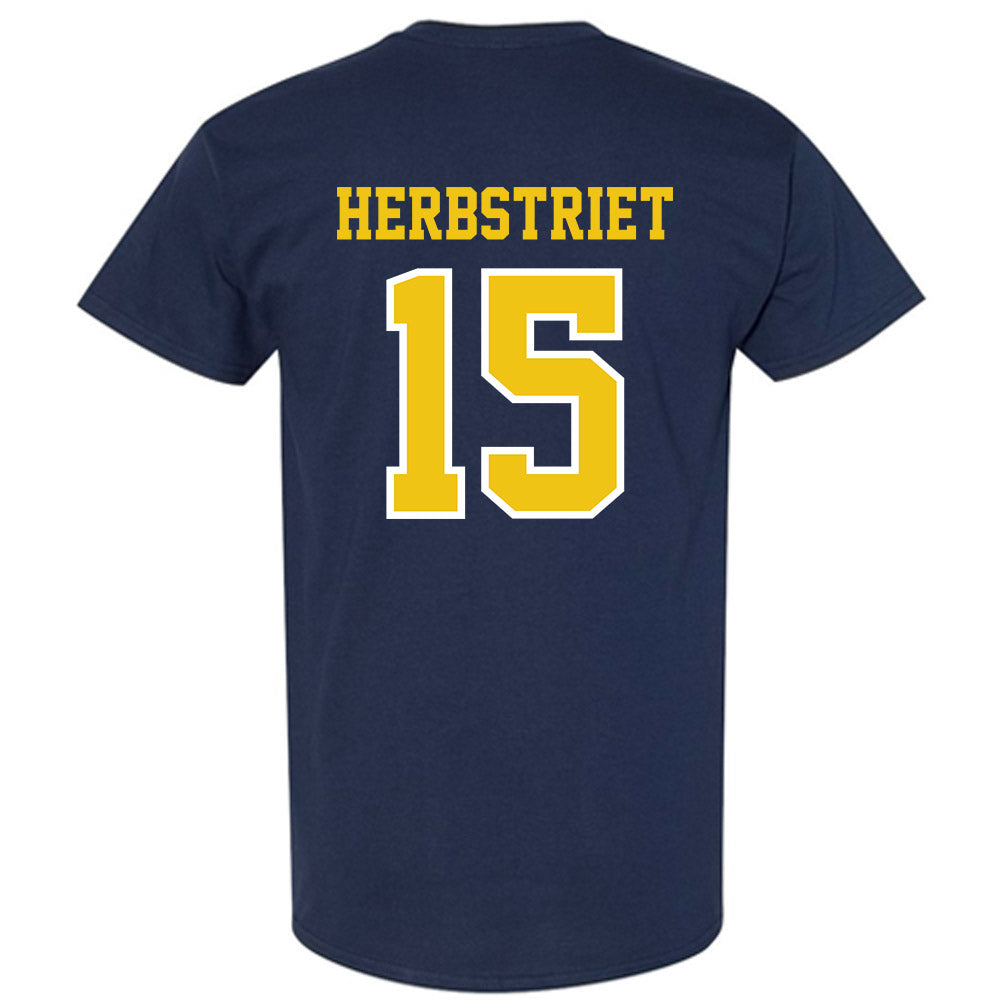 Michigan - NCAA Football : Chase Herbstriet - Classic Shersey T-Shirt-1