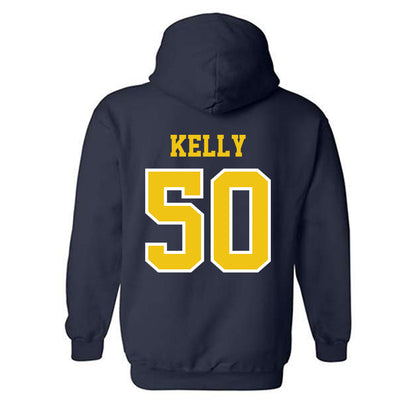 Michigan - NCAA Men's Lacrosse : Michael Kelly - Classic Shersey Hooded Sweatshirt-1