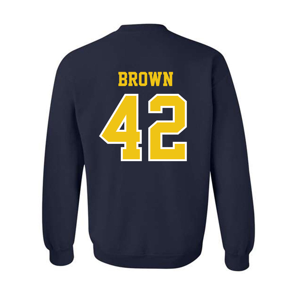Michigan - NCAA Baseball : Justin Brown - Classic Shersey Crewneck Sweatshirt-1