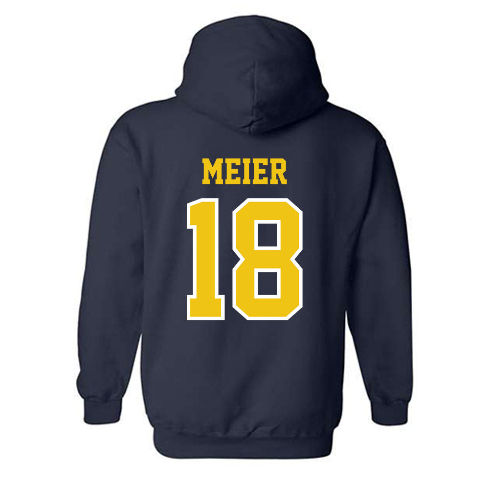 Michigan - NCAA Women's Lacrosse : Kennedy Meier - Classic Shersey Hooded Sweatshirt-1