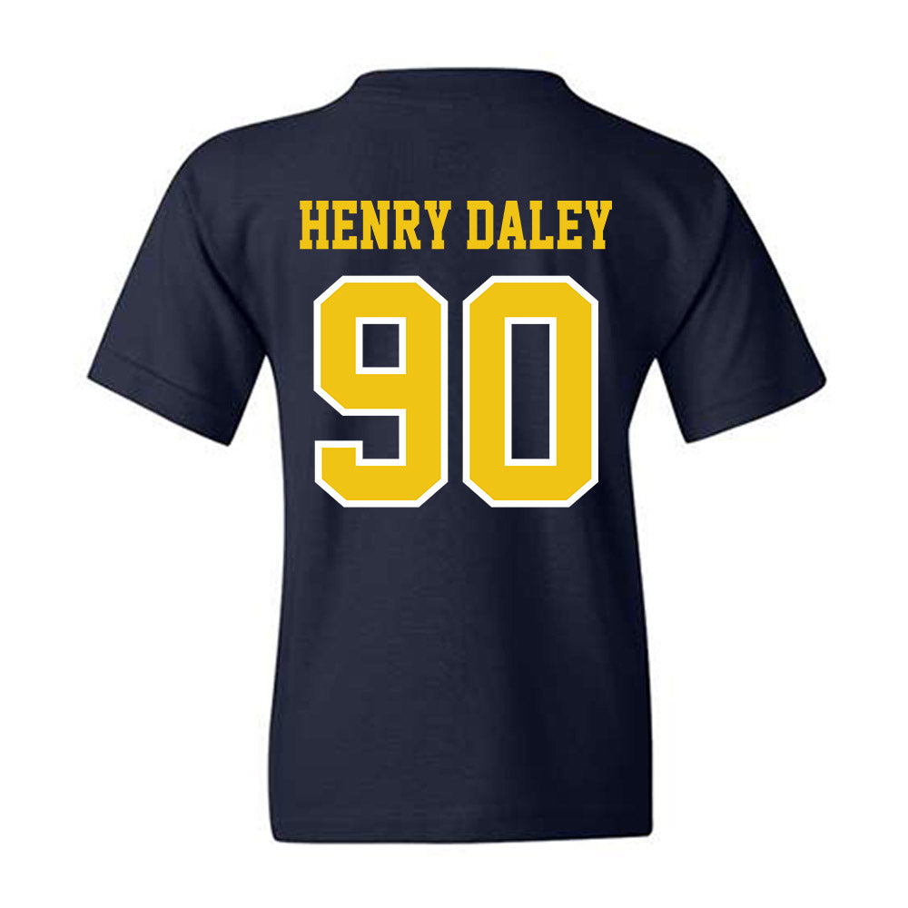 Michigan - NCAA Football : John Henry Daley - Classic Shersey Youth T-Shirt-1