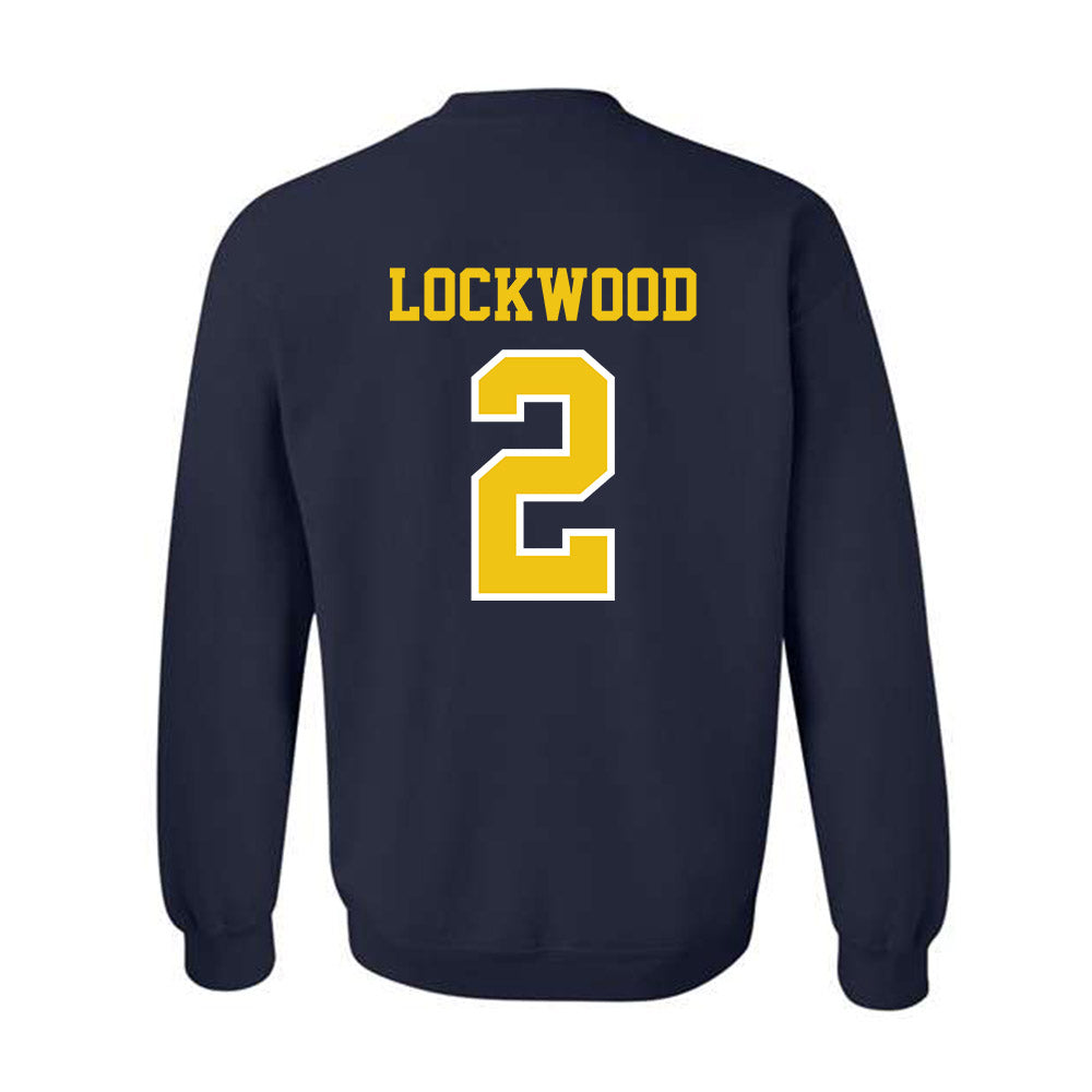 Michigan - NCAA Men's Lacrosse : Bo Lockwood - Classic Shersey Crewneck Sweatshirt-1