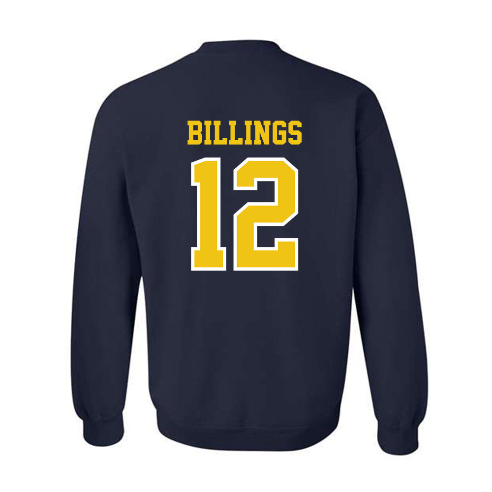 Michigan - NCAA Men's Lacrosse : Pace Billings - Classic Shersey Crewneck Sweatshirt-1