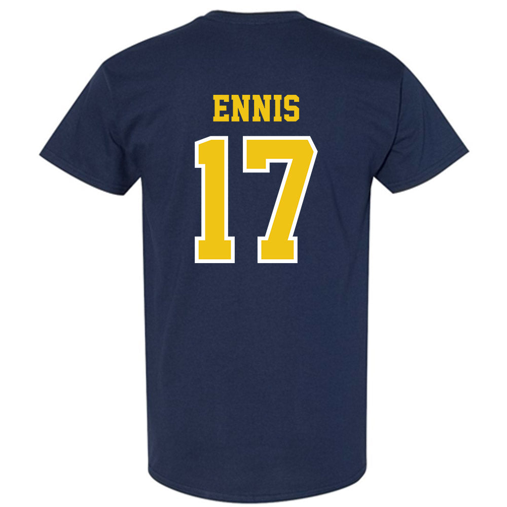 Michigan - NCAA Men's Lacrosse : Justin Ennis - Classic Shersey T-Shirt-1