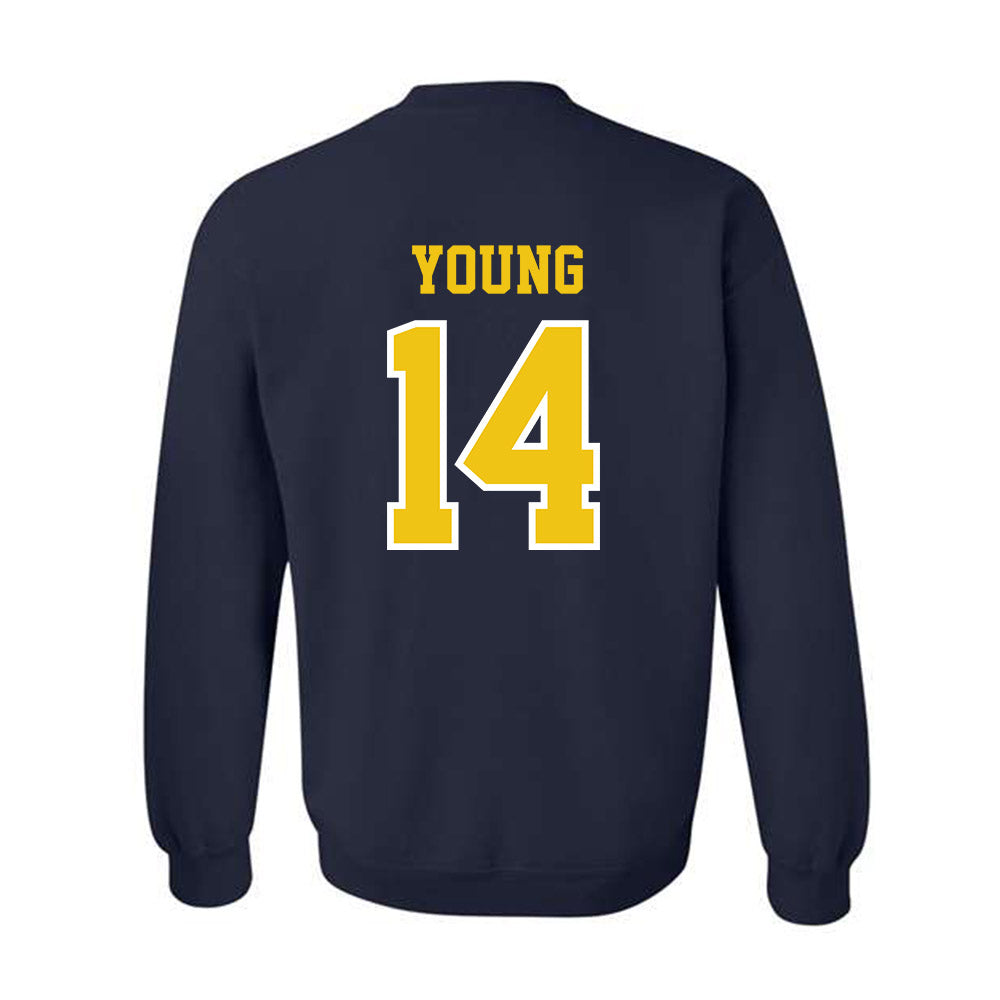 Michigan - NCAA Football : Jordan Young - Classic Shersey Crewneck Sweatshirt-1