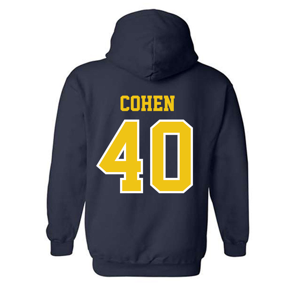 Michigan - NCAA Men's Lacrosse : Ryan Cohen - Classic Shersey Hooded Sweatshirt-1