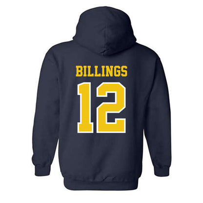 Michigan - NCAA Men's Lacrosse : Pace Billings - Classic Shersey Hooded Sweatshirt-1