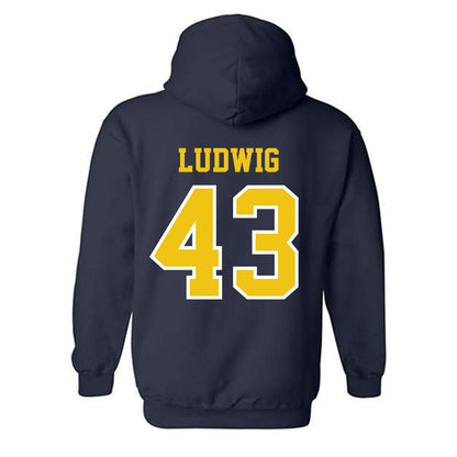 Michigan - NCAA Football : Zach Ludwig - Classic Shersey Hooded Sweatshirt-1