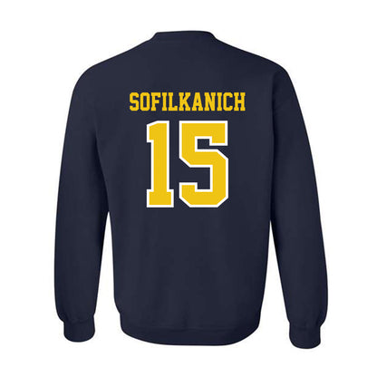 Michigan - NCAA Women's Basketball : Ashley Sofilkanich - Classic Shersey Crewneck Sweatshirt-1
