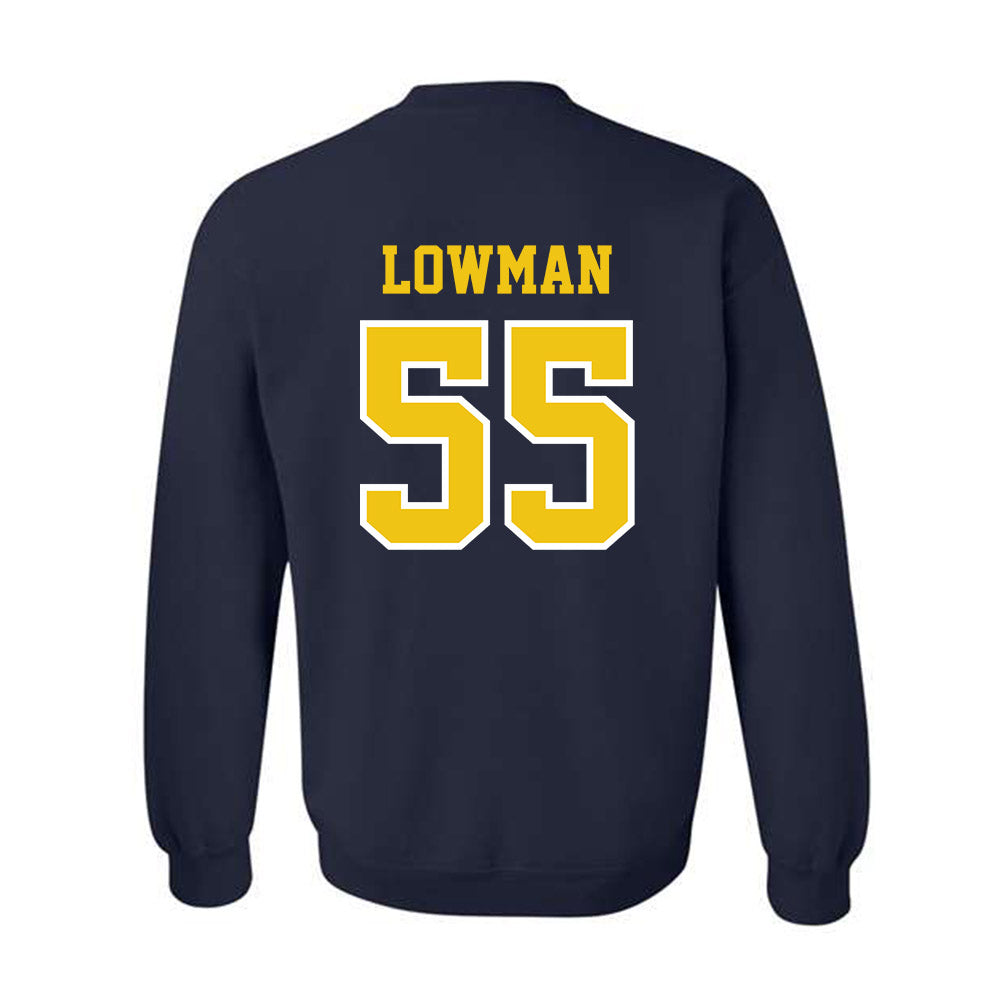 Michigan - NCAA Men's Lacrosse : Thomas Lowman - Classic Shersey Crewneck Sweatshirt-1