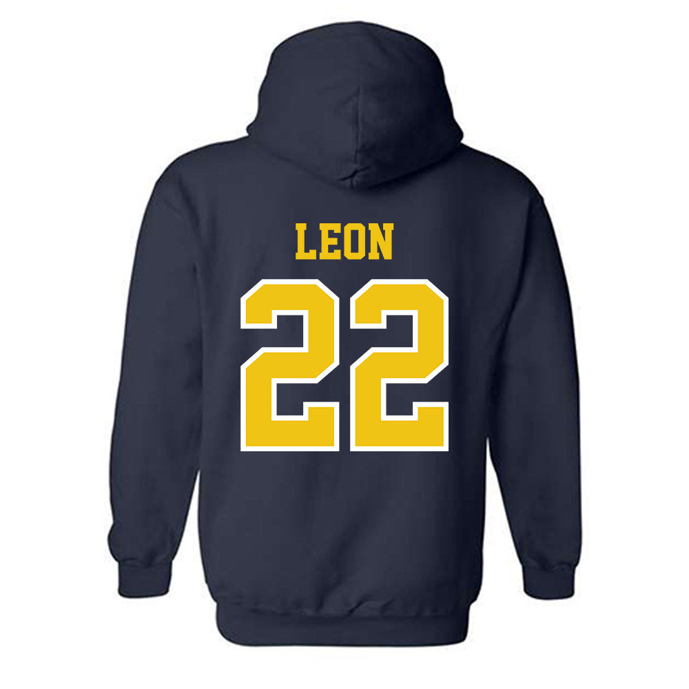 Michigan - NCAA Men's Soccer : Michael Leon - Classic Shersey Hooded Sweatshirt-1