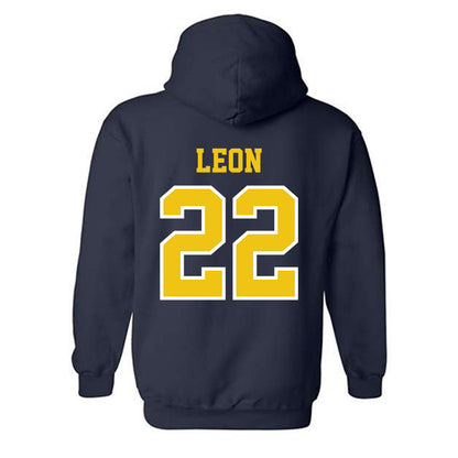 Michigan - NCAA Men's Soccer : Michael Leon - Classic Shersey Hooded Sweatshirt-1